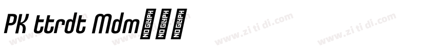 PK Uttaradit Medium字体转换
